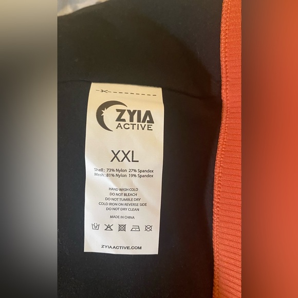 Zyia Burnt Orange Ribbed Sportbra - Picture 3 of 3